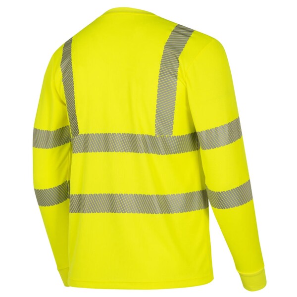 Cooling Safety T-Shirt, Long Sleeve, Hi-Vis Yellow, 3XL